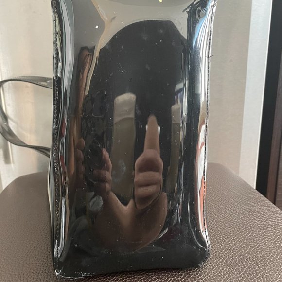 not for sale Ted Baker Black Solid and bow Small Plastic Tote - Picture 9 of 13